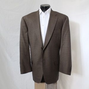 Samuelsohn brown 2 button blazer/sport coat 46R